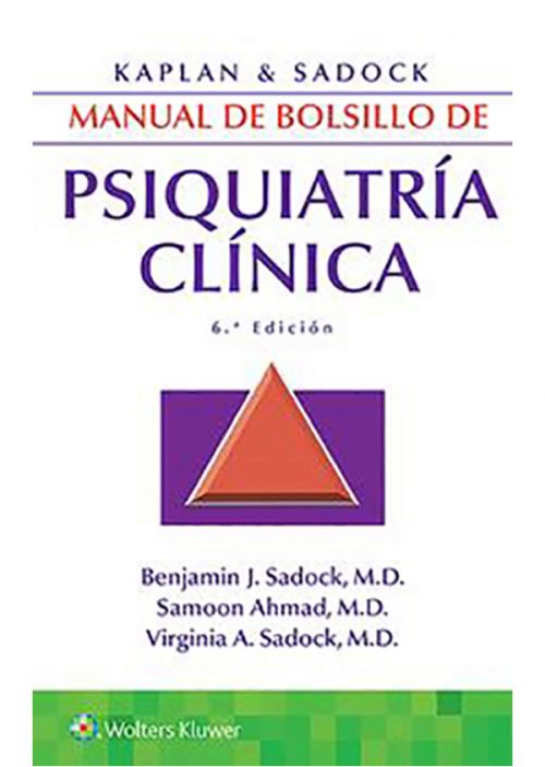 Libro Impreso Kaplan & Sadock. Manual de bolsillo de psiquiatría clínica 6ta edición
