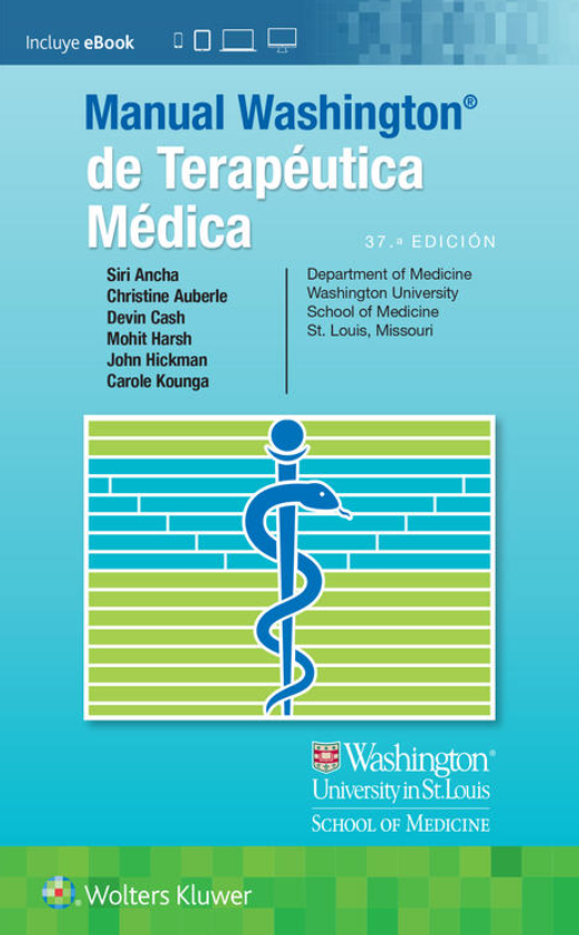 Novedad Libro Impreso Manual Washington de Terapéutica Médica 37 edición